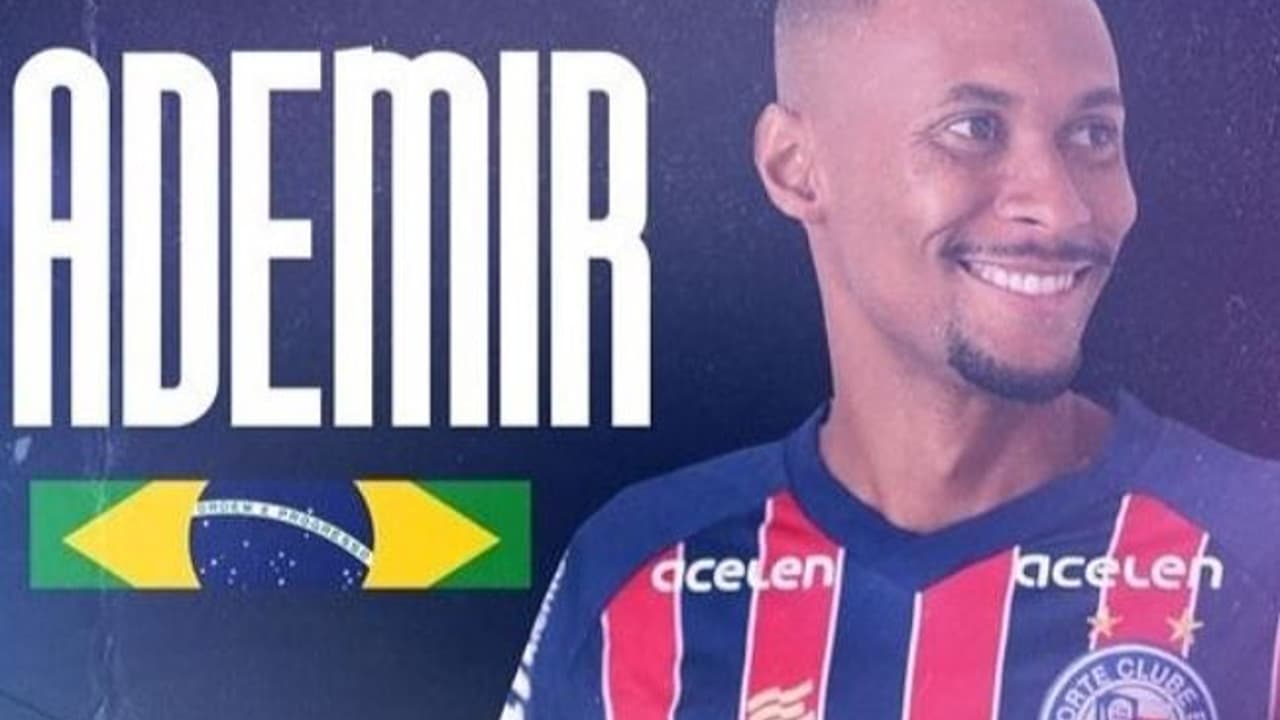 Ademir foi anunciado como novo reforço do Bahia