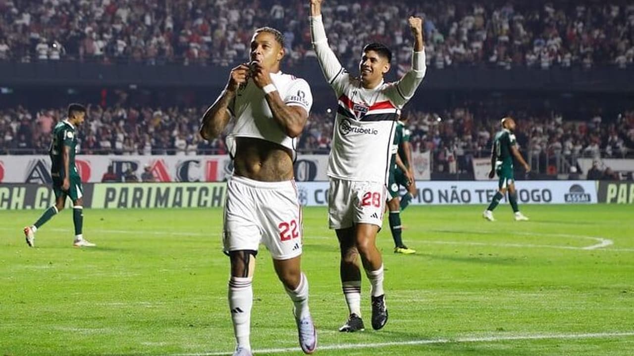 VÍDEO: Emoção até o fim!   Confira as melhores jogadas da reviravolta do São Paulo contra o Goiás no Brasileirão