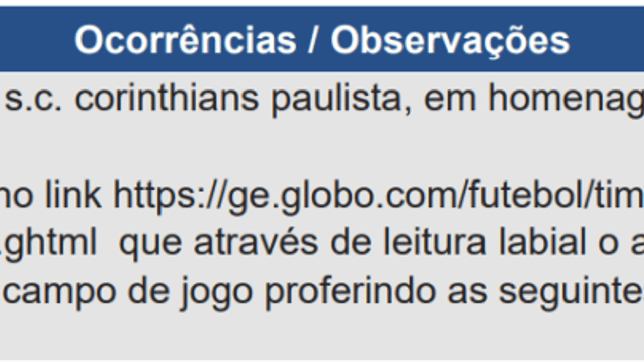 O árbitro teria anunciado apelo de Marçal após expulsão do Corinthians e do Botafogo