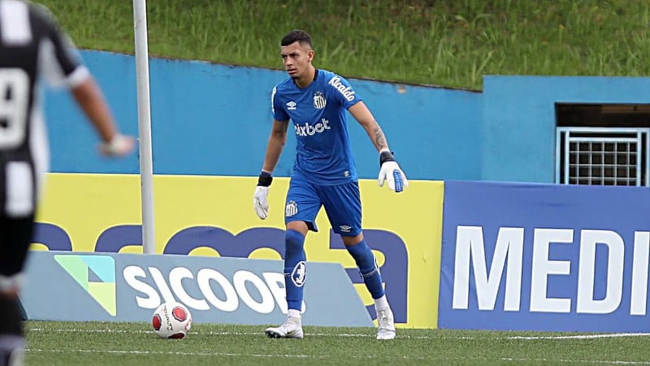 Goleiro do Santos no último jogo da Copinha, Edu Araújo se despediu do clube