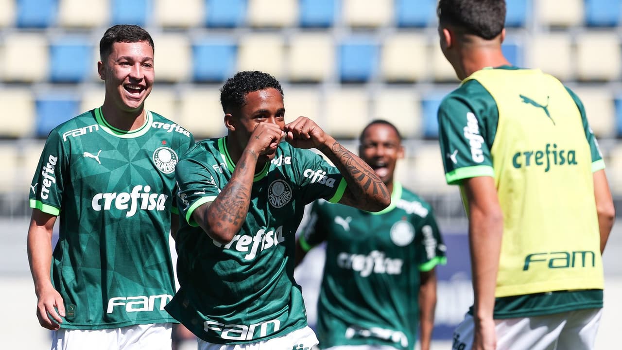 Endrik está jogando?   Veja o Palmeiras avançar para a final do Brasil Sub-20