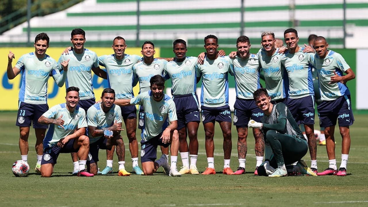 O Palmeiras completou os preparativos para enfrentar o Água Santa na final do Paulistão;   olha a equipe que pode