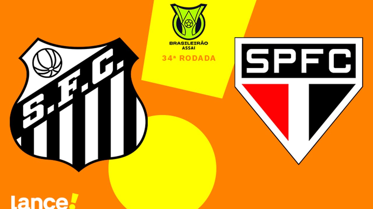 Santos x São Paulo: onde assistir o Brasileirão ao vivo, horário e prováveis ​​escalações