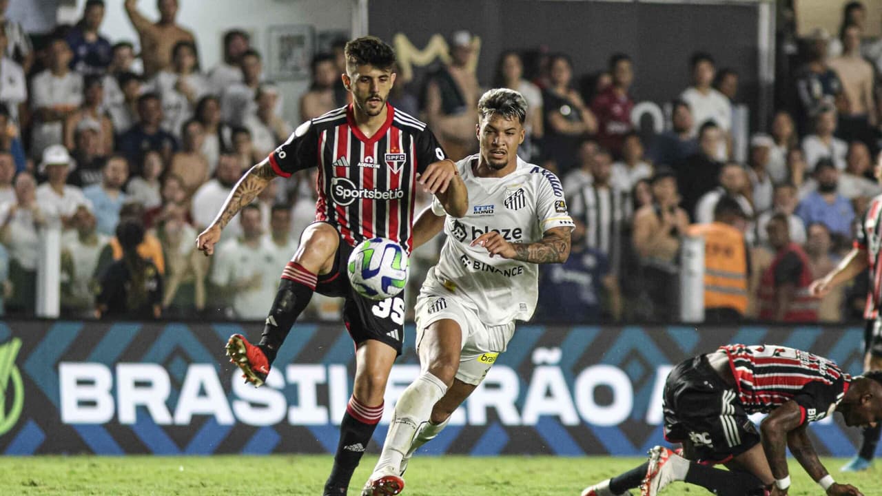 Em jogo unilateral, Santos e São Paulo empataram com o Brasil.