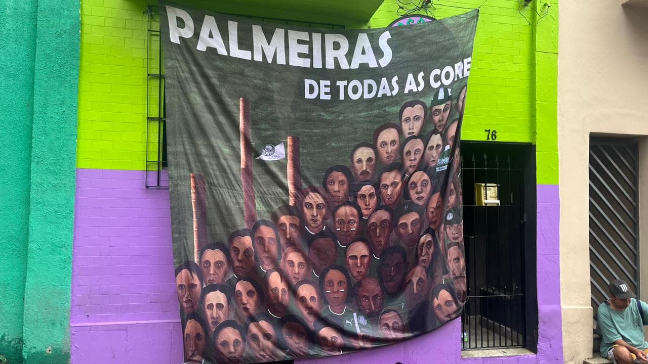 Bares do Allianz Park fazem campanha antirracismo antes de Palmeiras x Boca: 'Pele negra, pano verde!'