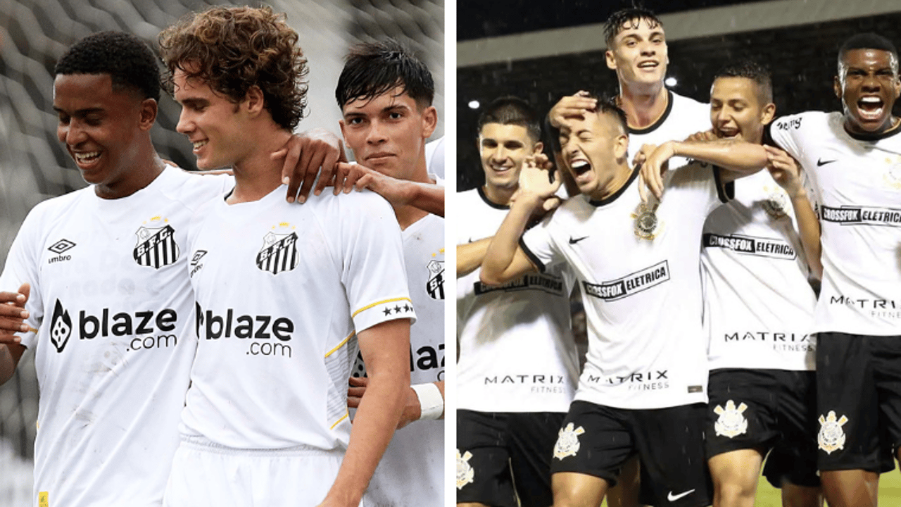 Como assistir ao jogo da Copa Brasil Sub-20 entre Santos x Corinthians.