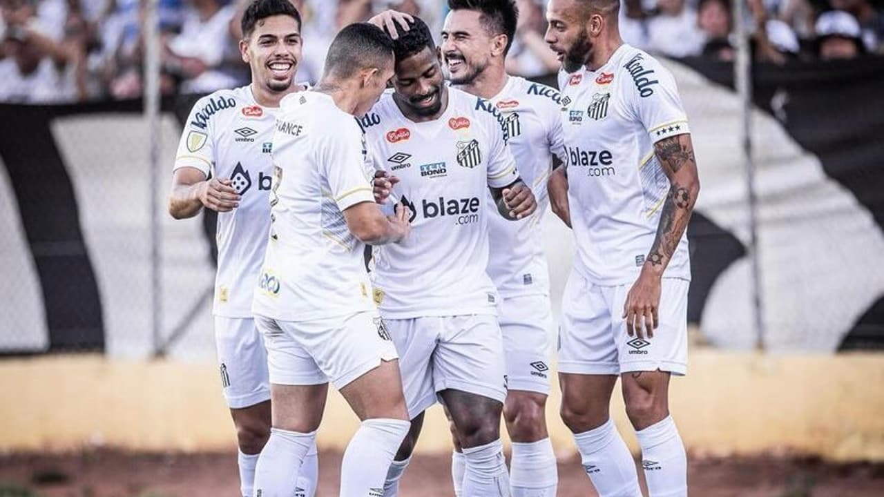 Com um, Santos marcou gol contra o Mirassol Paulistão