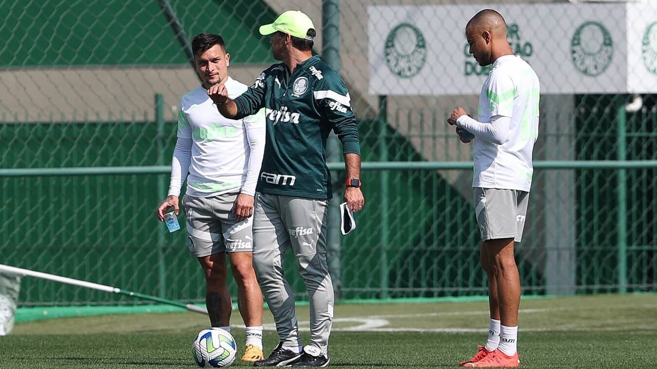 Salvar ou não salvar?   Preparativos finais do Palmeiras para enfrentar o Fluminense;   veja a equipe que pode