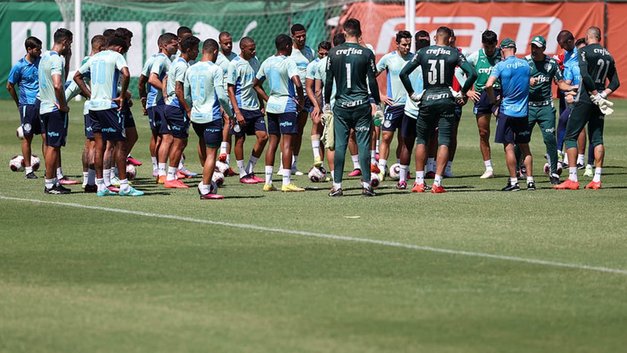 Com dúvida na escalação, Palmeiras segue se preparando para enfrentar o Guarani