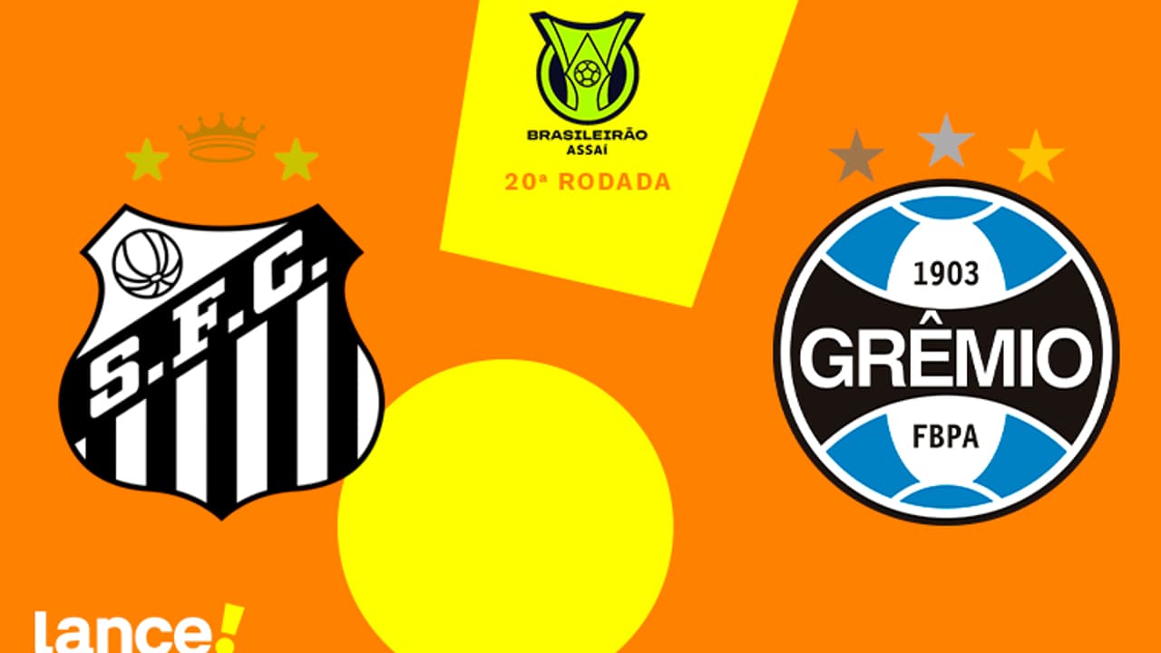 Santos x Grêmio: onde assistir ao vivo, escalações e horários dos jogos do Brasileirão