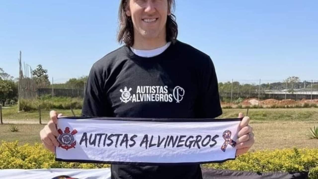 Com Cássio, Corinthians abraça a causa e fortalece campanha de conscientização sobre o autismo