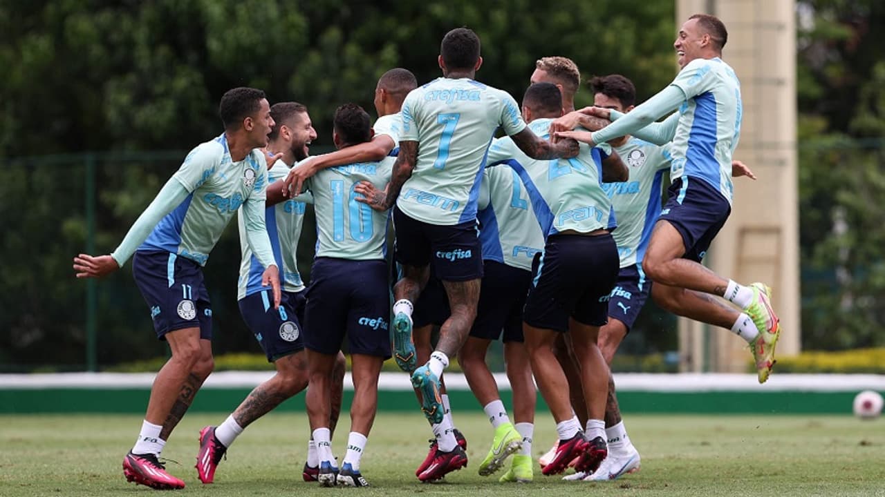 Palmeiras continua se preparando para enfrentar o Red Bull Bragantino;   visualizar cluster potencial