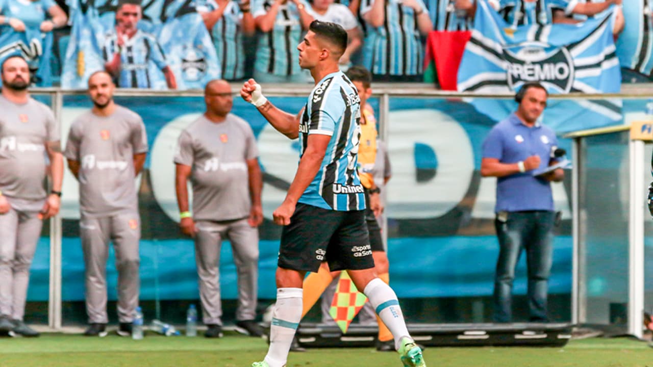 VÍDEO: Assista ao gol de Suárez e Caxias que deu ao Gauchão o sexto título do Grêmio