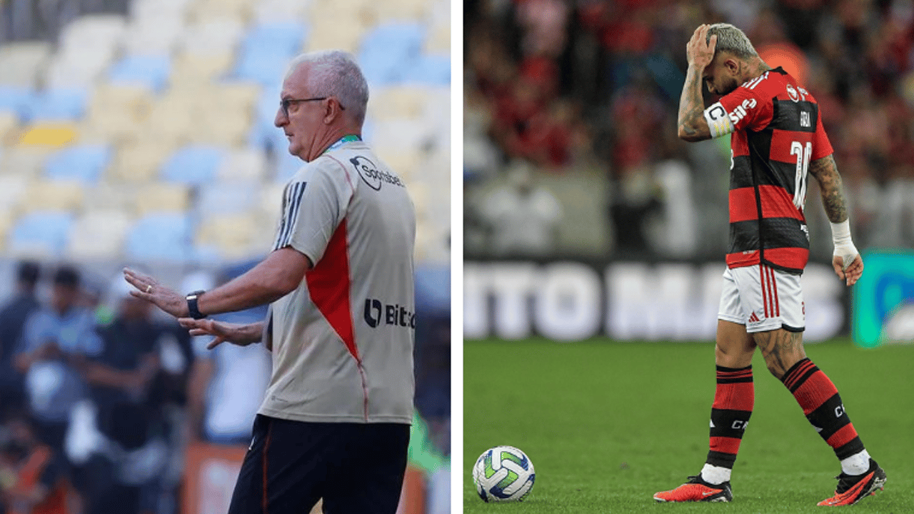 Gabigol ‘atacou’ conferência paulista e beijou Dorival Jr