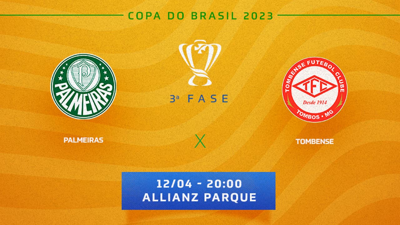 Palmeiras x Tombense: onde assistir, times e desfalques