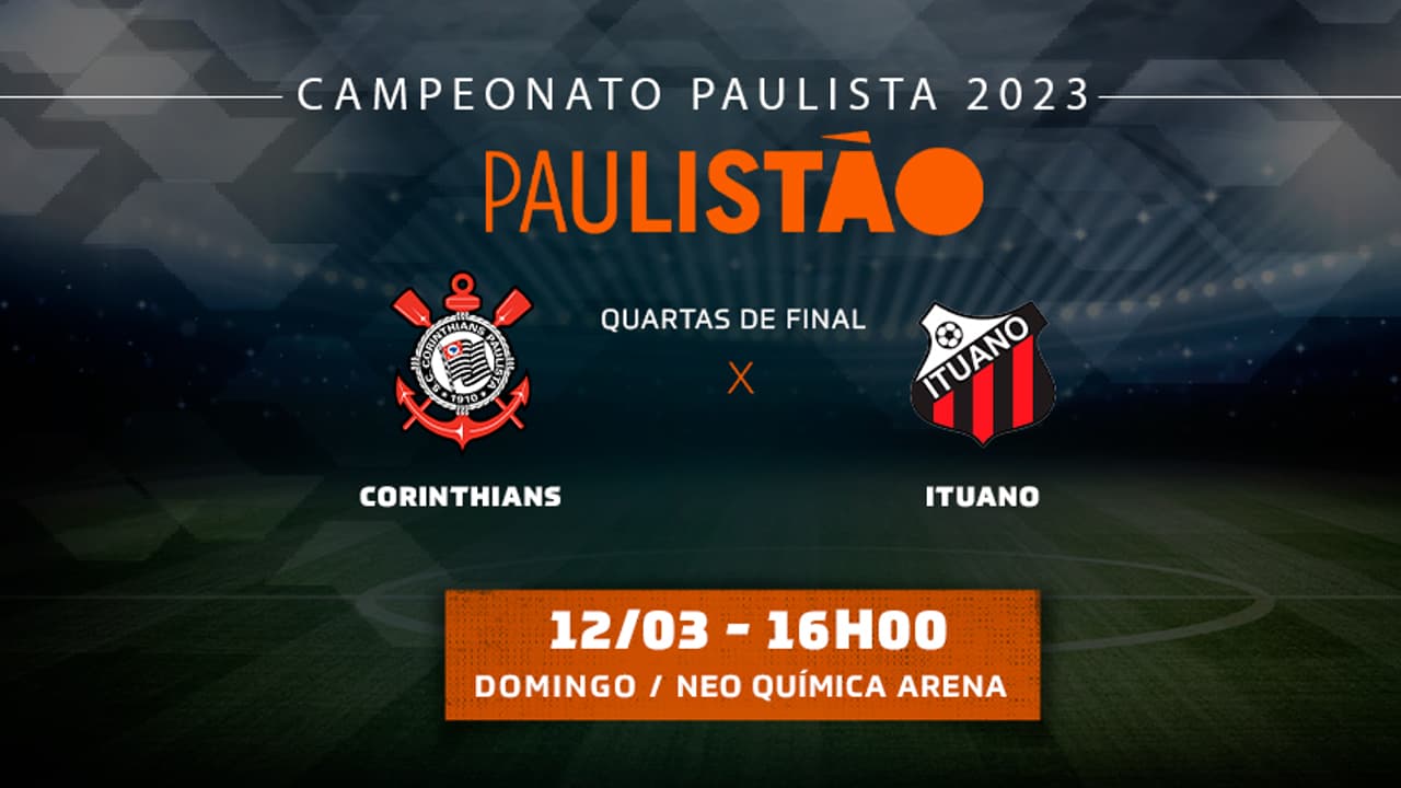 Corinthians x Ituano: onde assistir, times e desfalques