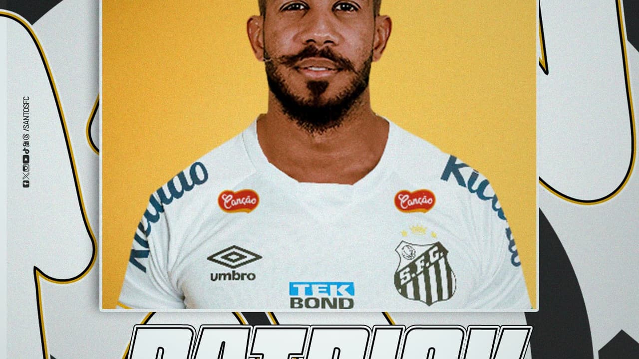 O Santos acertou a contratação de Patrick, do Atlético-MG;   Encontre o valor e a duração do contrato