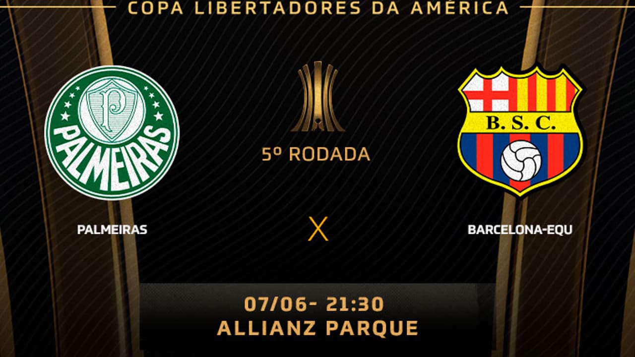 Palmeiras x Barcelona-EQU: onde assistir placar ao vivo, classificação de rua e classificação do jogo de hoje na Libertadores