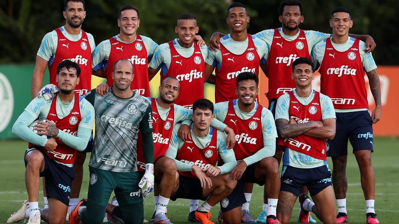 Com a mudança, o Palmeiras finalizará a preparação para enfrentar o Bragantino;   Veja grupos potenciais.