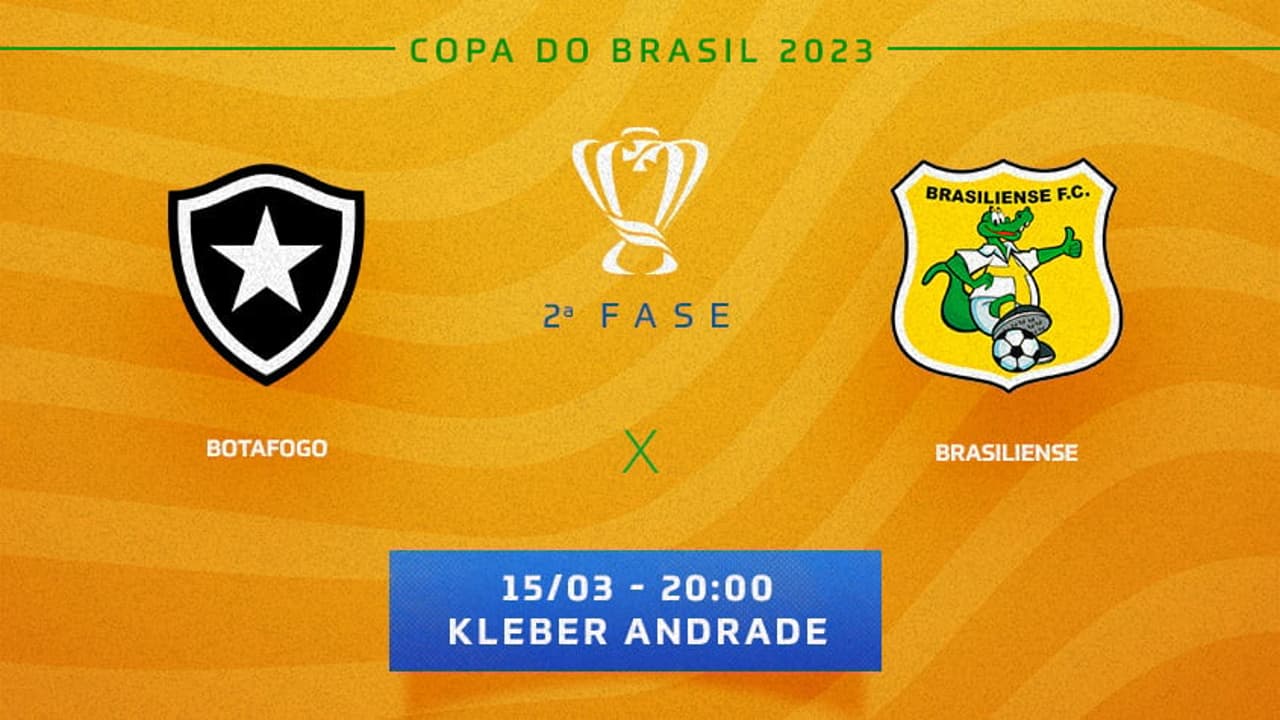 Botafogo x Brasiliense: onde assistir, possível escalação e jogo perdido da Copa do Brasil