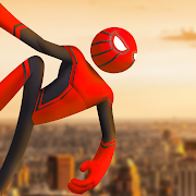 Líder de corda Spider Stickman