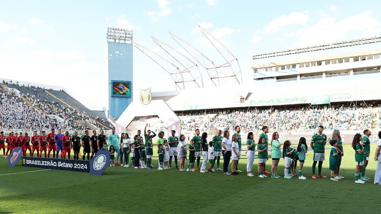 Estão invictos no Allianz Parque em 2024, com mais uma derrota na Palmeiras Arena Barueri.