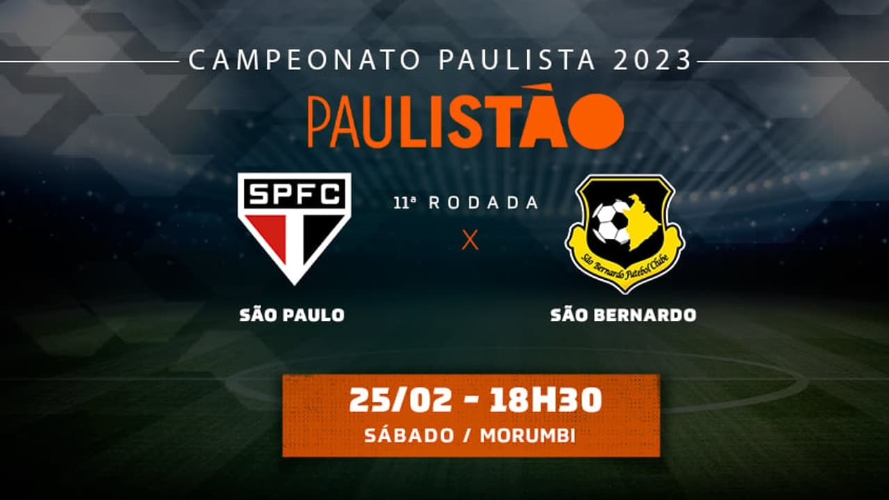 São Paulo x São Bernardo: onde assistir, onde assistir e onde evitar o Campeonato Paulista