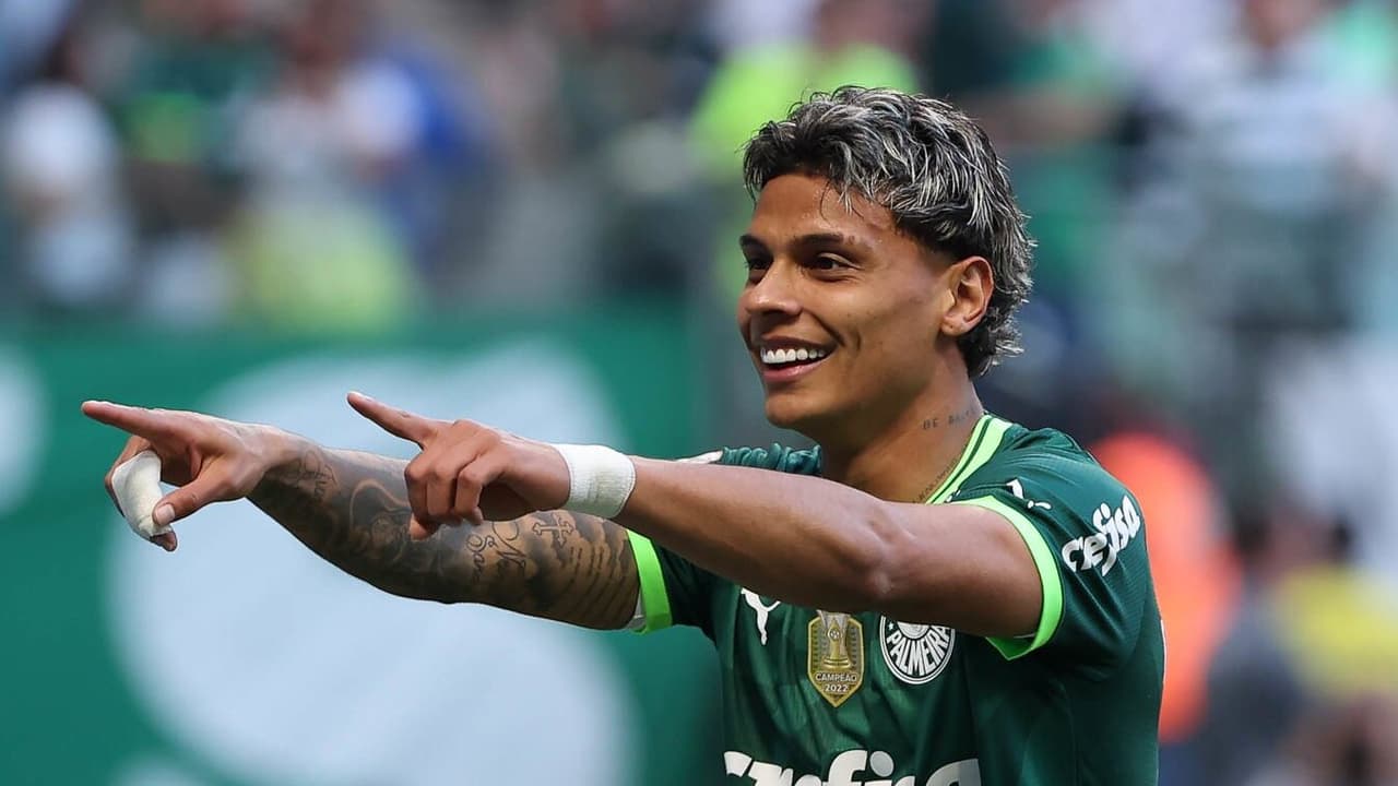 Richard Ríos dedica gol ao ex-companheiro de Palmeiras que sofreu grave lesão na estreia no novo clube