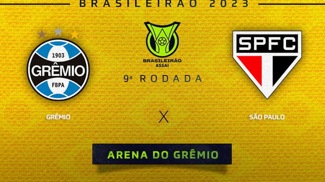 Grêmio x São Paulo: onde assistir, a provável escalação será de quem perdeu o jogo do Brasileirão