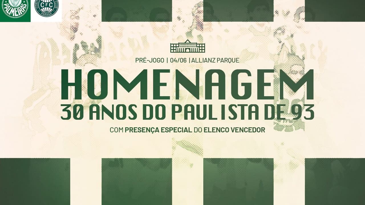 Palmeiras anuncia que comandará o time paulista de 1993