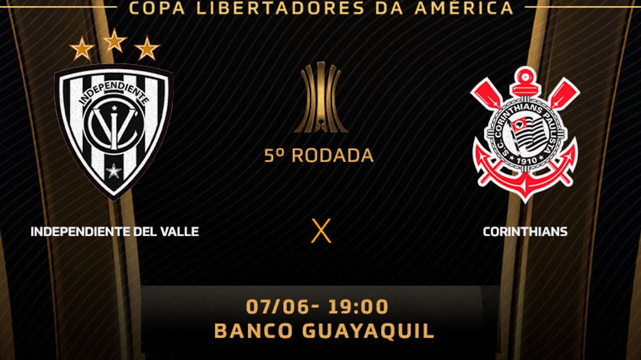 Independiente del Valle x Corinthians: onde assistir ao vivo, escalações e desfalques do jogo da Libertadores de hoje