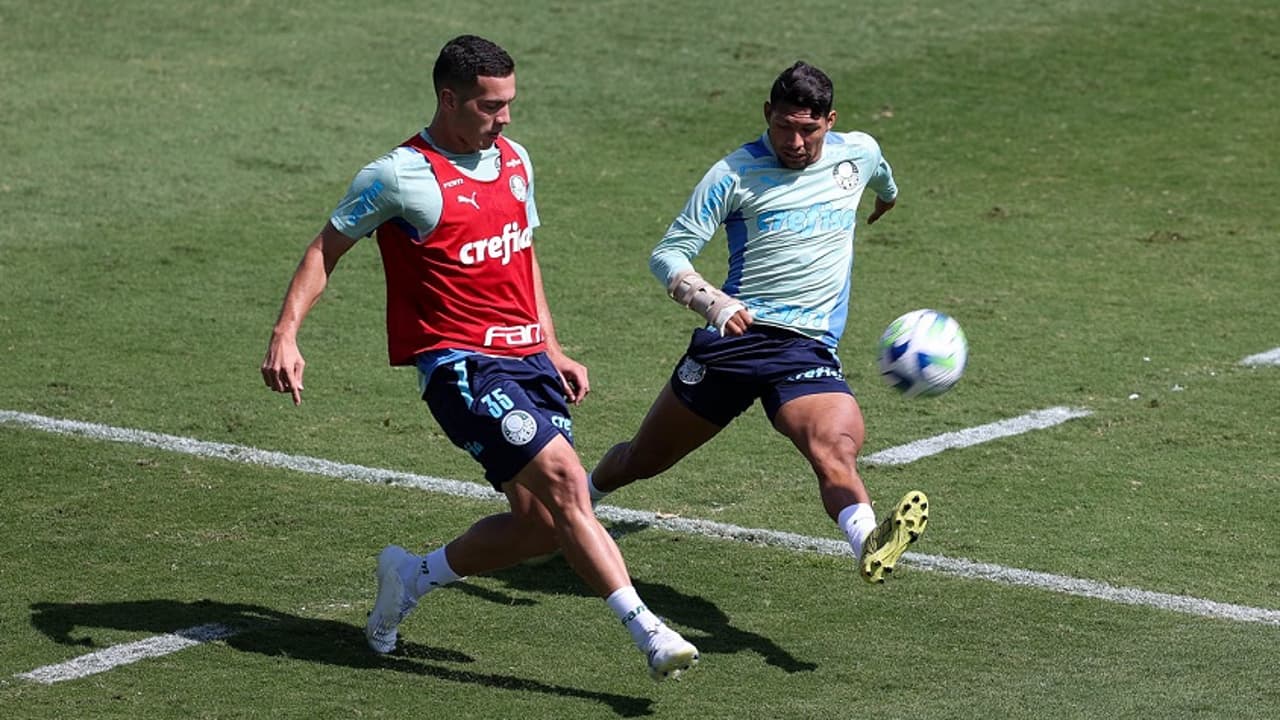 Veiga e Rony iniciam transição física, e técnico do Palmeiras pensa na Copa do Brasil