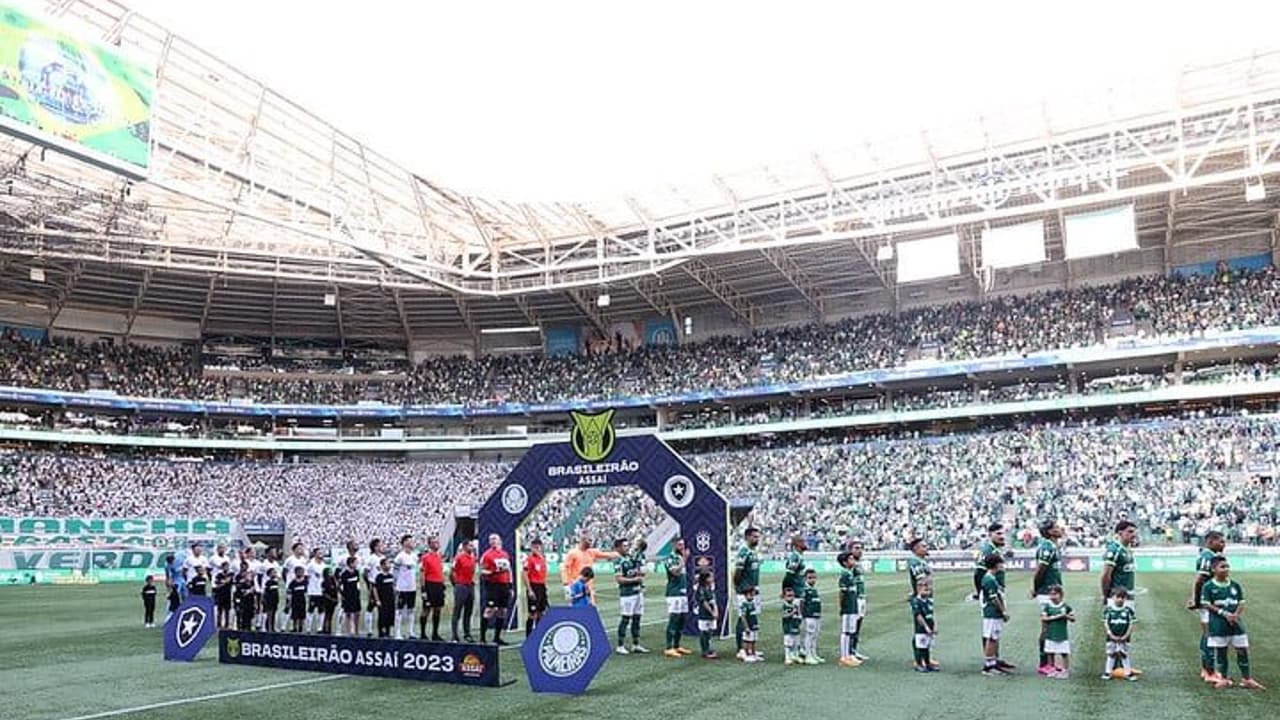 Derrota para o Botafogo encerrou a maior invencibilidade do Palmeiras na história do Allianz Parque