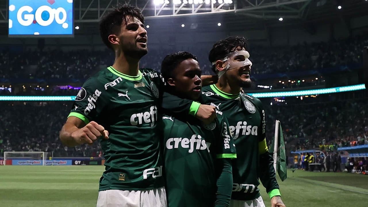 Vídeo: Veja as melhores jogadas da reviravolta do Palmeiras sobre o Barcelona-EQ na Libertadores