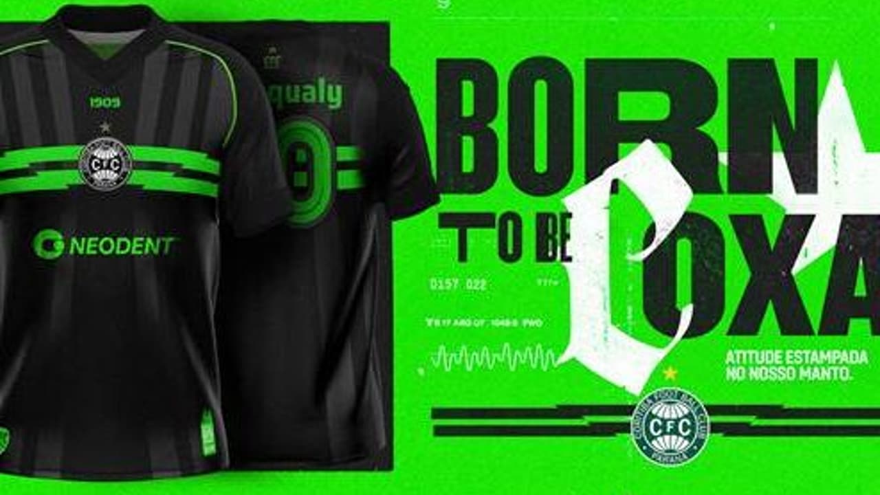 Coritiba lança terceira camisa com tema rock'n'roll