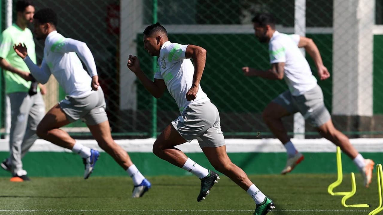 Trio faz tratamento para DM, e Palmeiras segue se preparando para enfrentar o Cuiabá