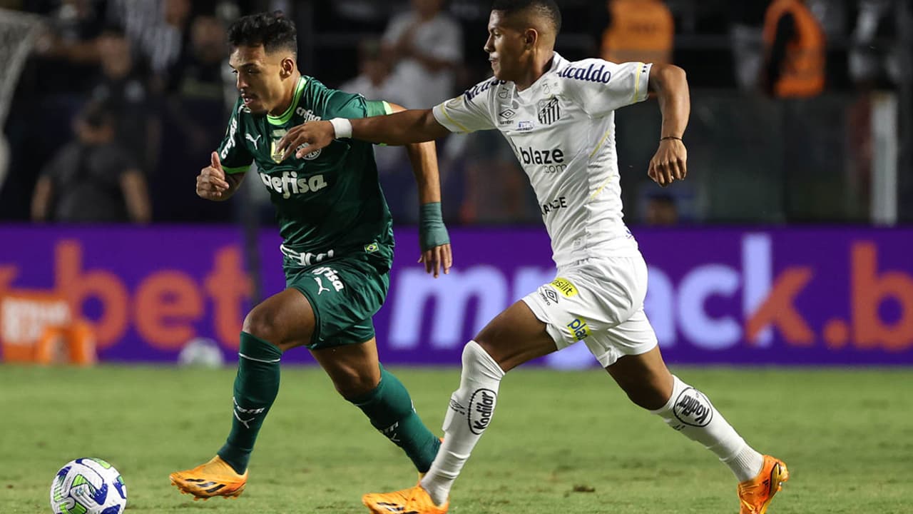 Santos e Palmeiras não marcaram gols em jogo desequilibrado contra o Brasileirão.