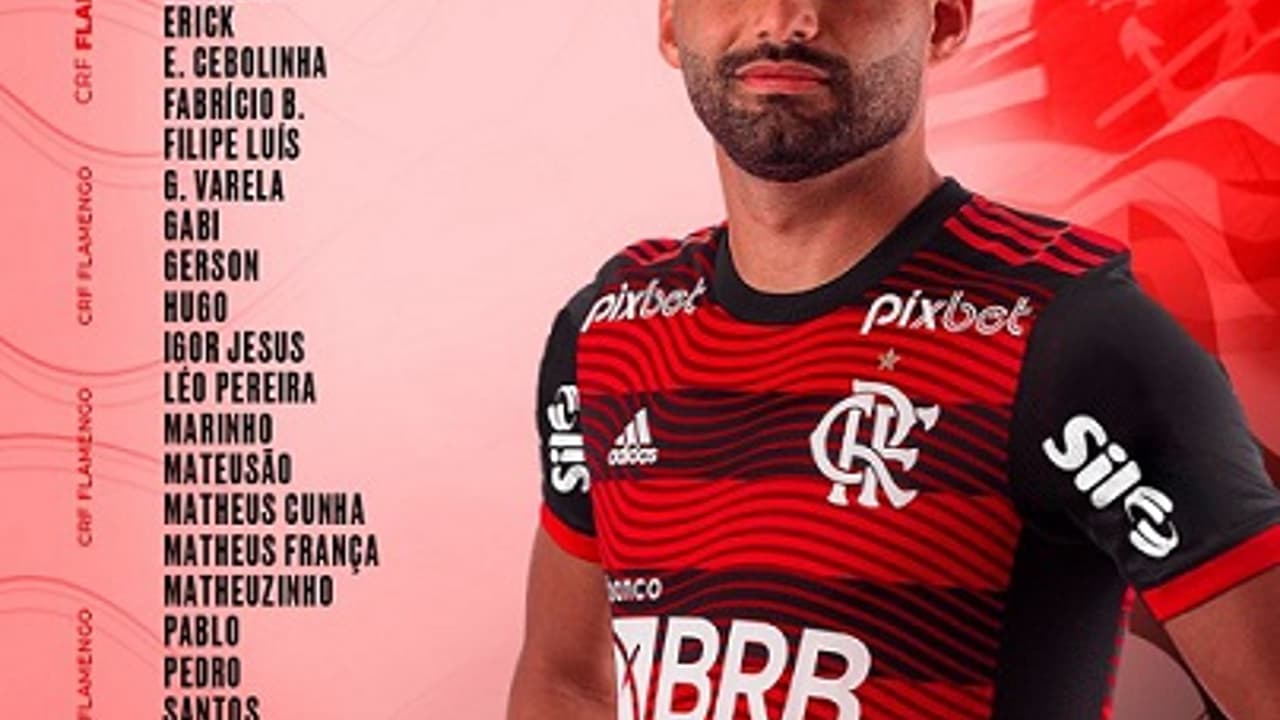 Confira a escalação do Flamengo para o jogo contra o Nova Iguaçu