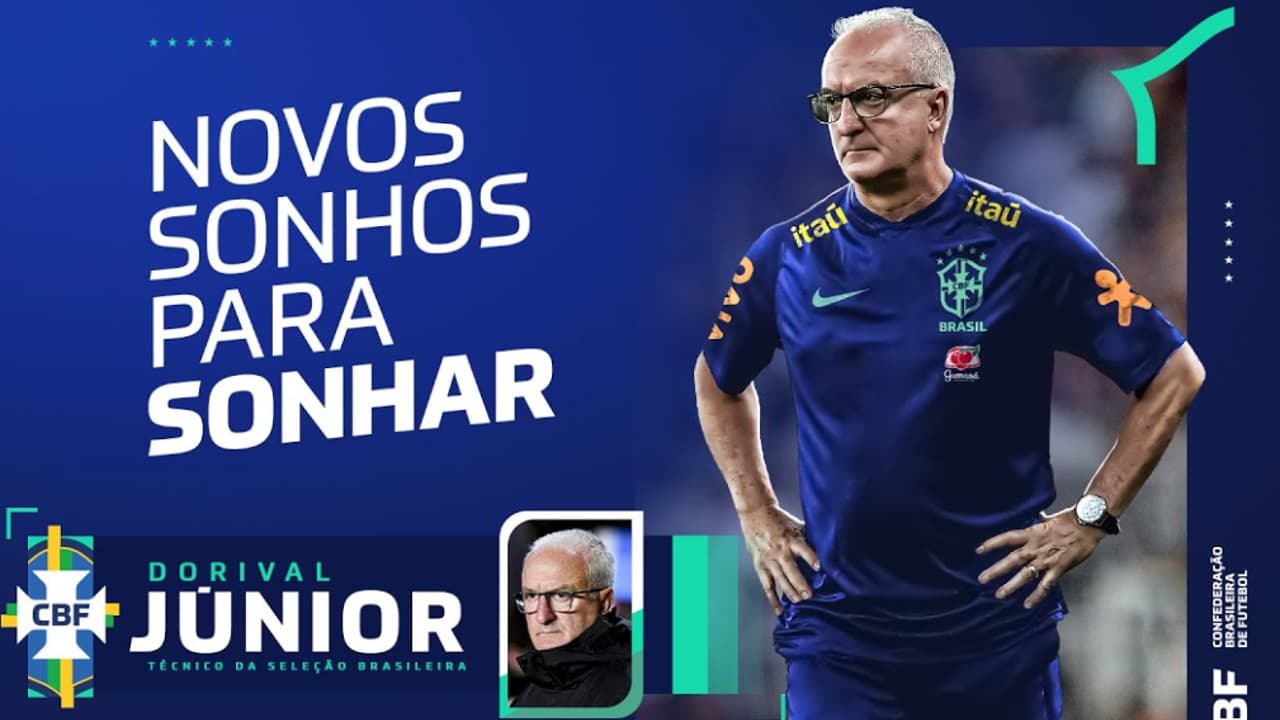 ASSISTA AO VIVO: Primeira coletiva de imprensa de Dorival Jr. como técnico da Seleção Brasileira