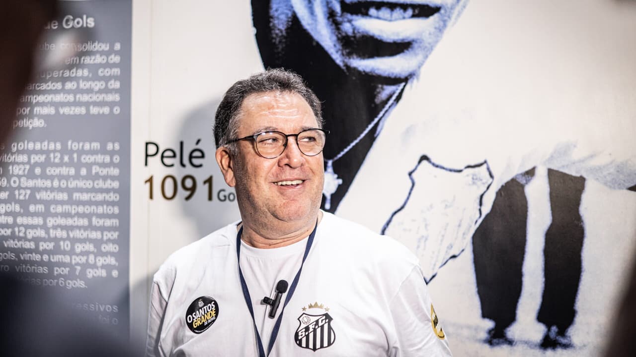 AO VIVO!   Assista entrevista à imprensa do presidente do Santos, Marcelo Teixeira