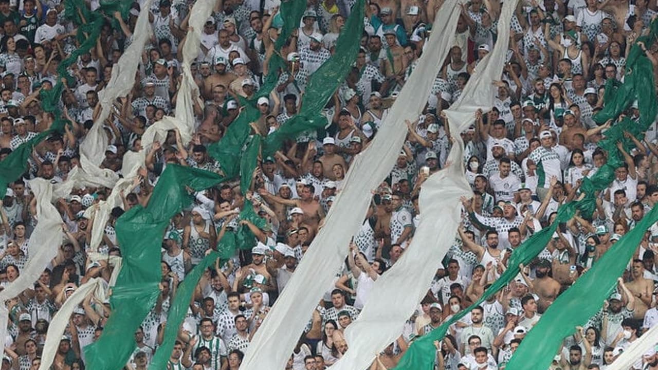 Entre os maiores torcedores do Brasil, o Palmeiras é o mais próximo dele