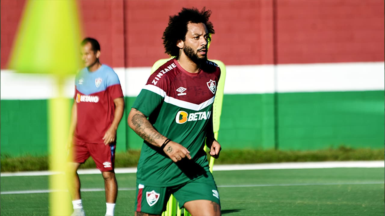 O golaço de Marcelo marca o último treino do Fluminense antes da final do Campeonato Carioca