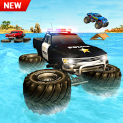 Cop Truck Water Surf Gangster Chase