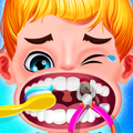 Jogo de dentista médico de higiene bucal